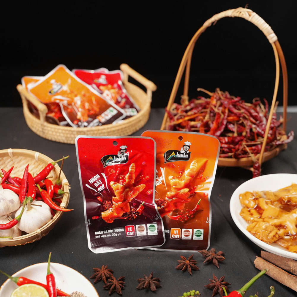 Chân gà rút xương vị tê cay